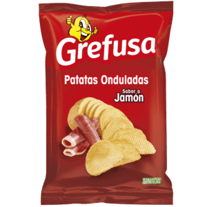 Patatas Onduladas Jamón Grefusa 120g