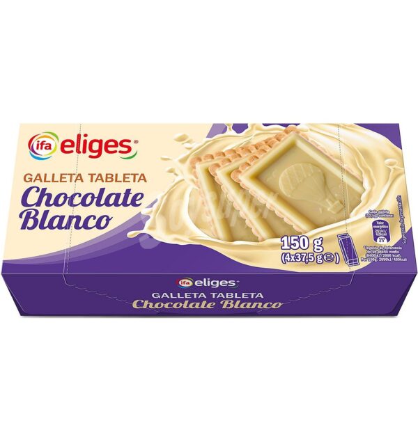 Galletas Tableta de Chocolate Blanco ifa 150g