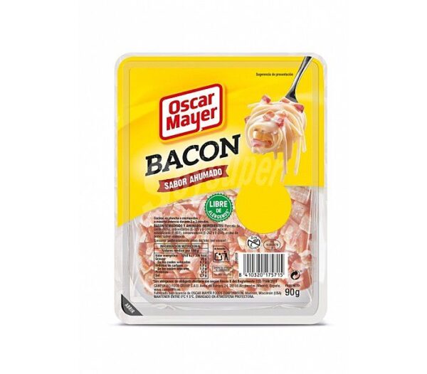 Tiras bacon ahumado Oscar Mayer 90g