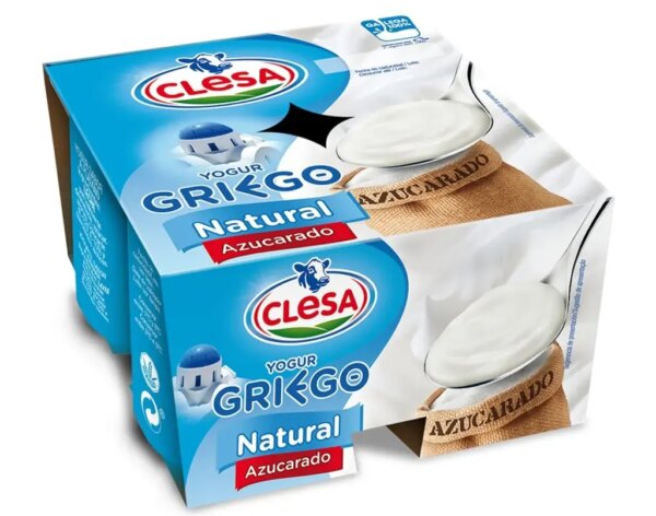Yogurt Griego Natural Azucarado Clesa 4x125g