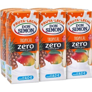 Zumo Fruta Leche Tropical Zero Don Simon 6ud