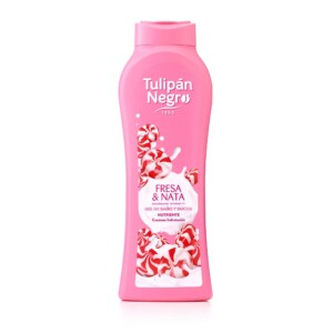 Gel de Baño Fresa y Nata Tulipan Negro 650ml