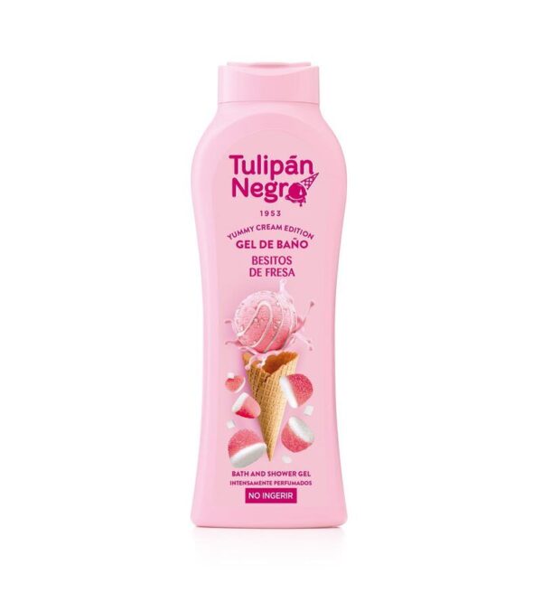 Gel de Ducha Besitos de Fresa Tulipan Negro 650ml