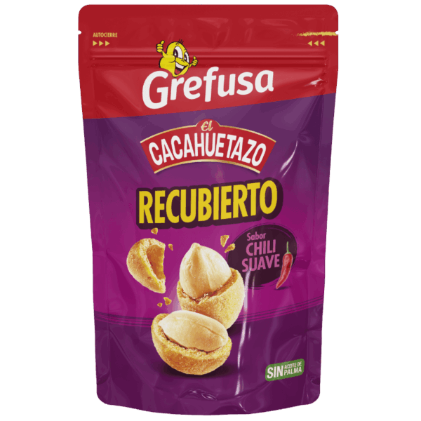 Cacahuetazo Recubierto Sabor Chili Suave Grefusa 80g