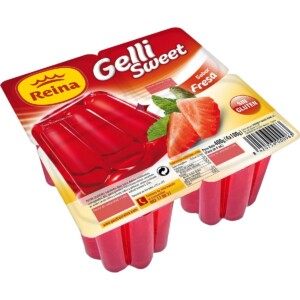 Gelatina sabor a Fresa Reina 4ud