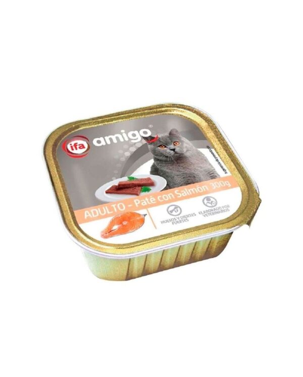 Paté para Gato Adulto con Salmón 300g