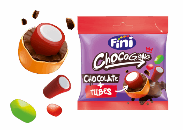 Chocogang Tubes Pocket Fini 40g