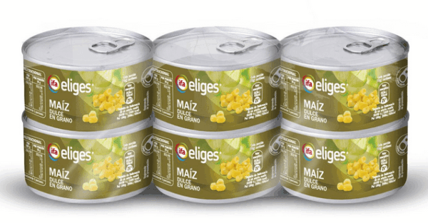 Maíz dulce en grano ifa 6x70g