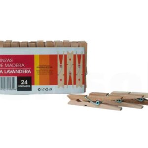 Pinzas de Madera La Lavandera 24ud