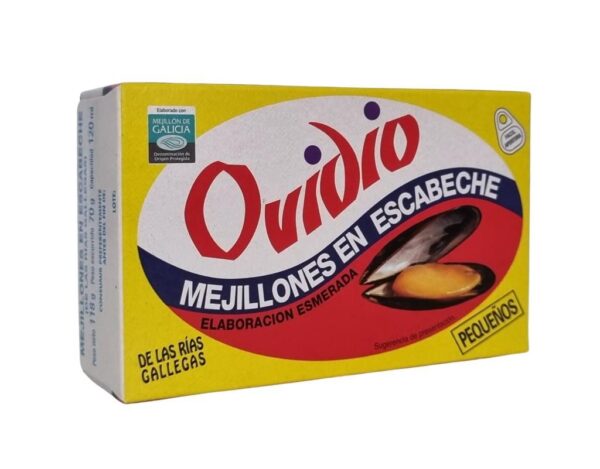 Mejillones en Escabeche Pequeños Ovidio 118g