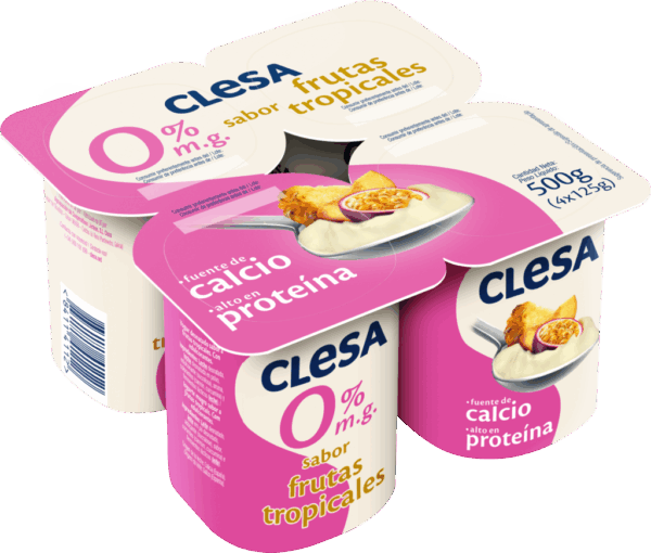 Yogurt Sabor Tropical 0% M.G Clesa 4x125g