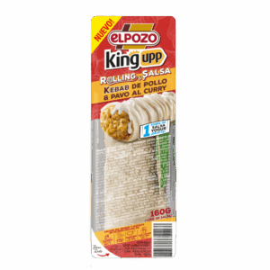 Burrito de Kebab de Pollo, Pavo al Curry El Pozo 160g