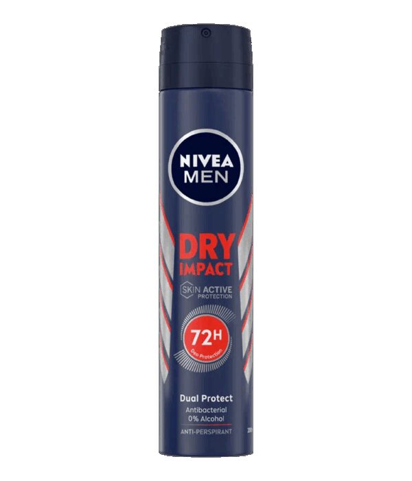 Desodorante Spray Men Dry Impact Nivea 200ml