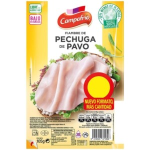 Pechuga de pavo en lonchas campofrio 105g
