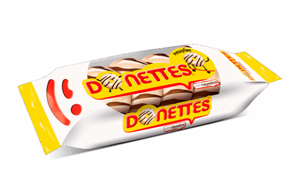 Donettes Rayados 6ud 132g
