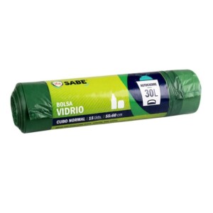 Bolsa de Basura con Autocierre Verde 30L ifa 15ud