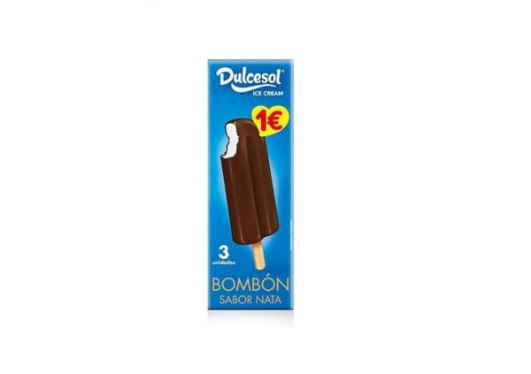 Bombón sabor Nata Dulcesol 3x46g