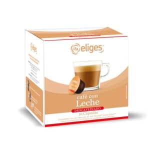 Cápsulas Café Descafeinado con leche ifa (Compatible con Dolce Gusto) 16 uds