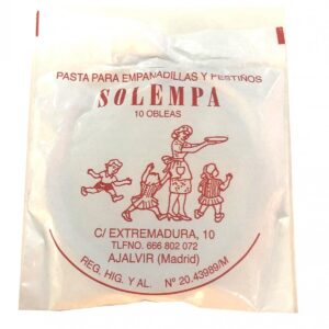 Pasta para Empanadillas Solempa 10ud 190g