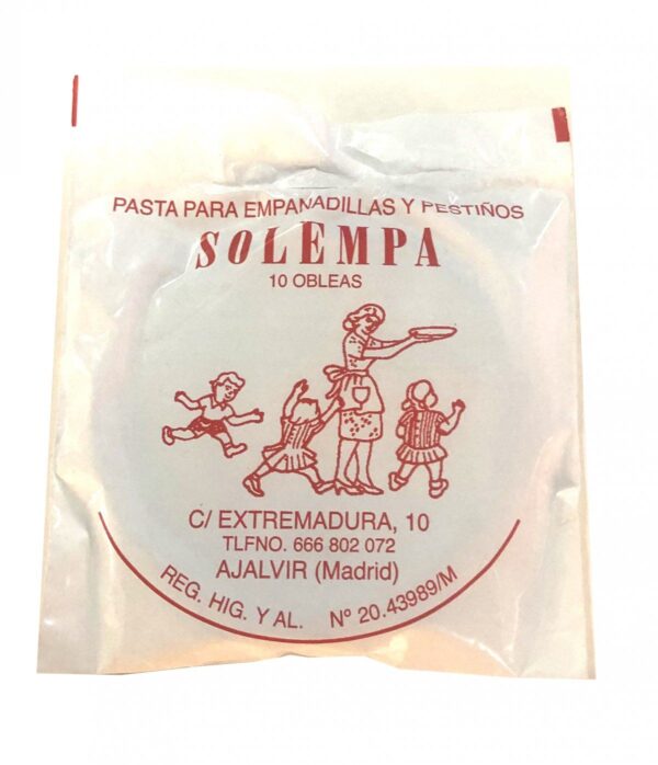 Pasta para Empanadillas Solempa 10ud 190g