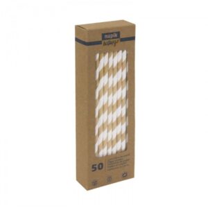 Pajitas de papel 50ud