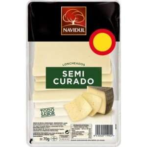 Queso Semicurado Lonchas Navidul 70g