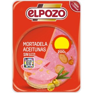 Mortadela de Pavo con Aceitunas en Lonchas ELPozo 200g
