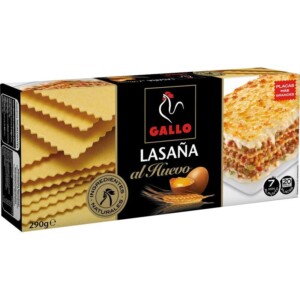 Placas Lasaña al Huevo Gallo Caja 20ud 290g