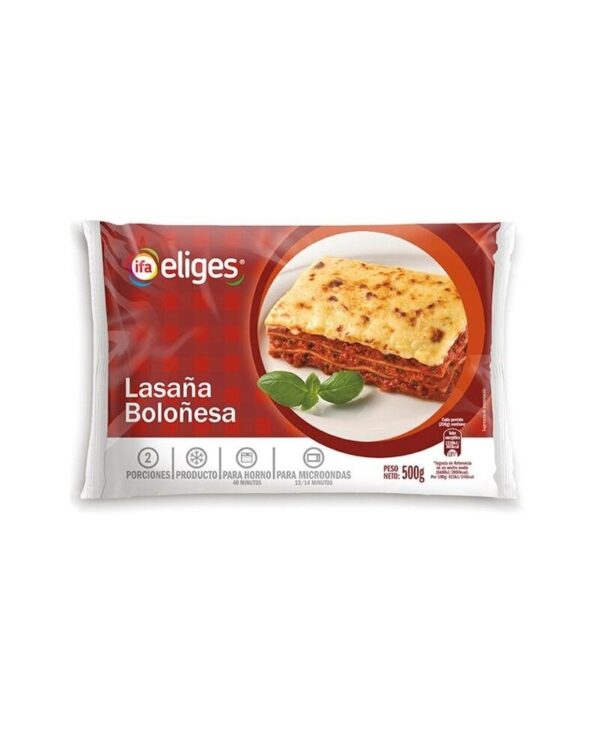 Lasaña Boloñesa ifa 500g