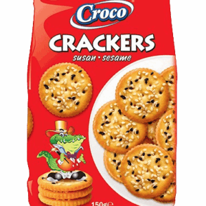 Galletas saladas Crackers con Sesamo Croco 150g