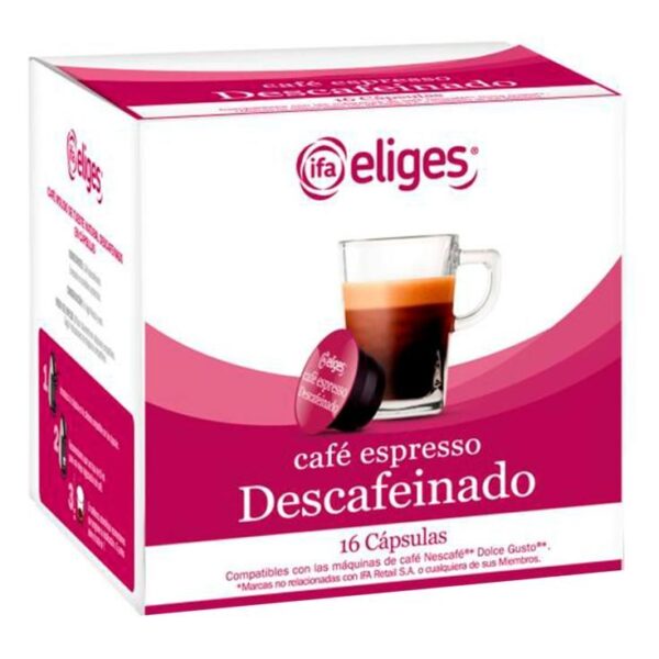 Cápsulas Café Expresso Descafeinado ifa (Compatible con Dolce Gusto) 16 uds