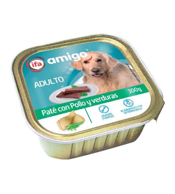 Paté para Perro Adulto con Pollo y Verduras 300g