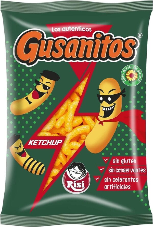 Gusanitos Ketchup Risi 35g