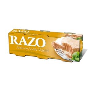 Atún en Aceite Girasol Razo Pack 3x80g
