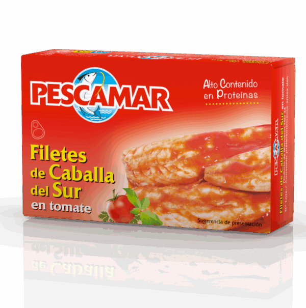Filetes de Caballa del Sur en Tomate Pescamar 115g