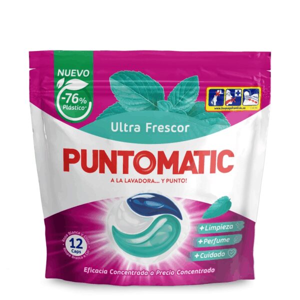 Detergente Capsulas Ultra Frescor Puntomatic 12ud