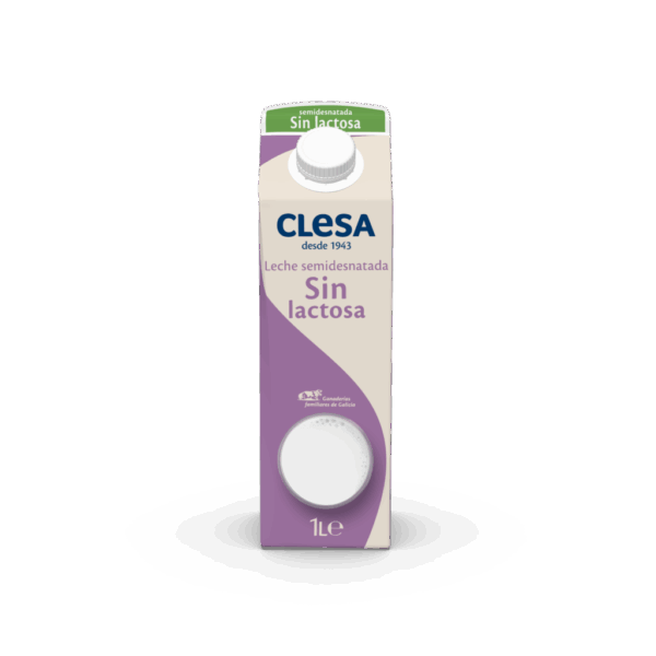 Leche Clesa Sin Lactosa Semidesnatada Clesa Brik 1L