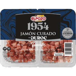 Jamón Curado en Taquitos Elpozo 2x65g