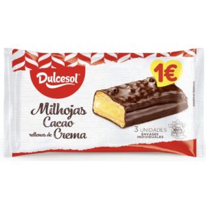 Milhojas Cacao Dulcesol Rellenas de Crema 200g