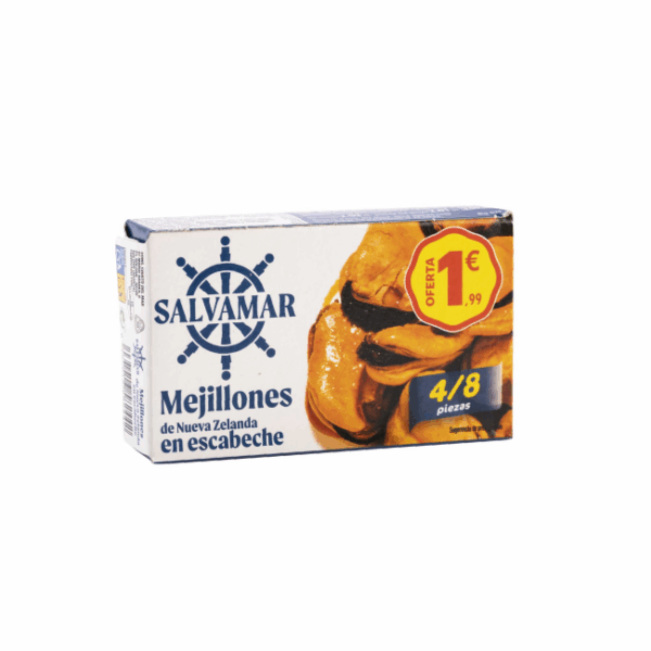 Mejillones en Escabeche Salvamar 4/8 83ml