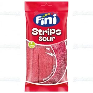 Sour Strips Strawberry Shock Fini 90g