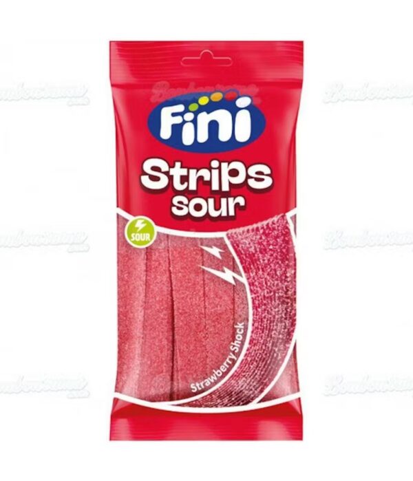 Sour Strips Strawberry Shock Fini 90g