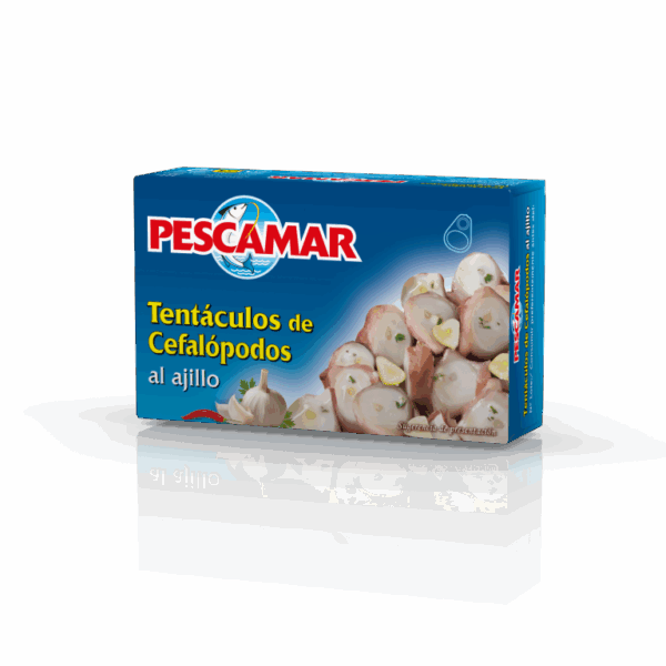 Tentáculos de Cefalópodos al Ajillo Pescamar 111g
