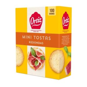 Mini Pan Tostas Redondas Ortiz 100g