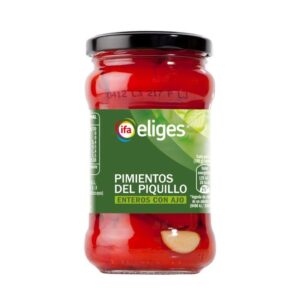 Pimientos del Piquillo Enteros con Ajo 220g