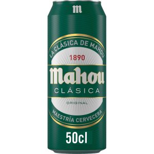 Cerveza Mahou clásica lata 50cl *FRIA*