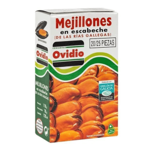 Mejillones Escabeche Ovidio 20/25ud 70g