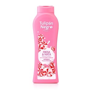 Gel de Baño Fresa y Nata Tulipan Negro 650ml