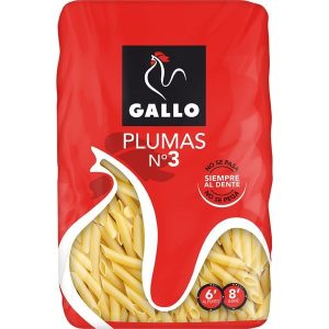 Macarrones plumas N.3 Gallo 450g