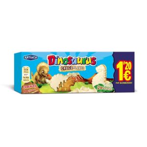 Galletas Dinosaurus Choco Blanco Artiach 88g